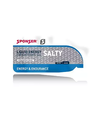 SPONSER | Liquid Energy Gel Salty, 35 g Beutel | 